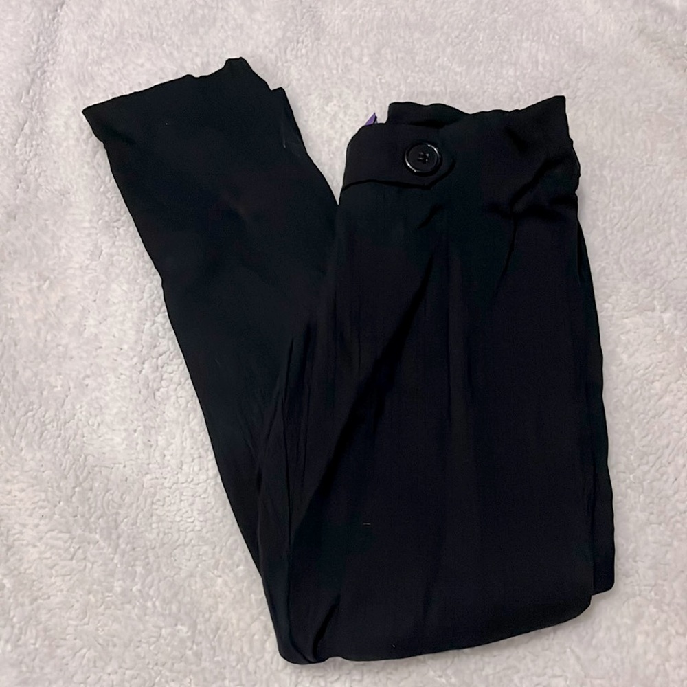 Black stretchy dress pants